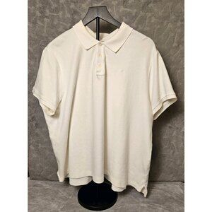Lauren Ralph Lauren Womens Polo Shirt White 2X Plus Short Sleeve Classic Fit